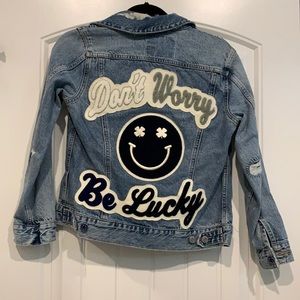 Lucky Brand don’t worry denim jacket